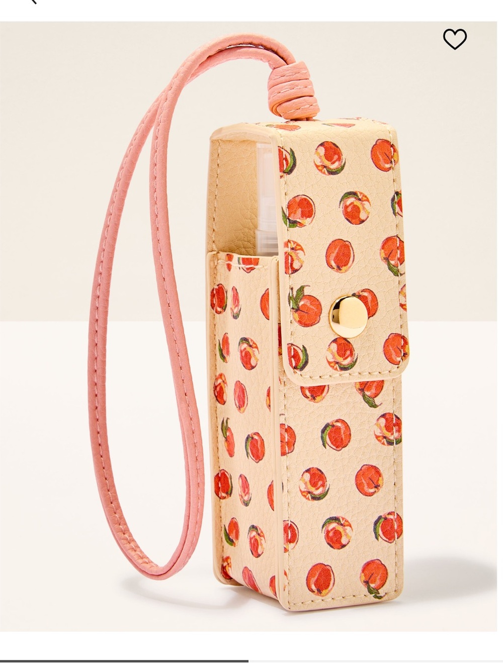 NEW VERA BRADLEY LIP BALM HOLDER WITH PINK STRAP